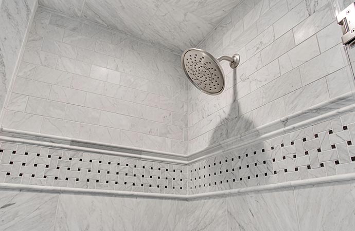 Bathroom showerhead replaced
