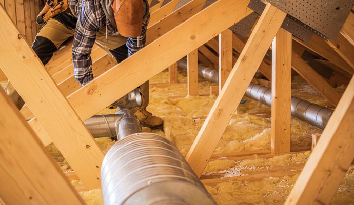 Professional duct installation