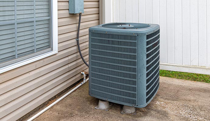 Energy-efficient outdoor HVAC system unit